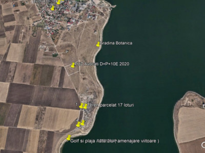 Constanta - Techirghiol - loturi de 500mp teren extravilan cu vedere spre lac