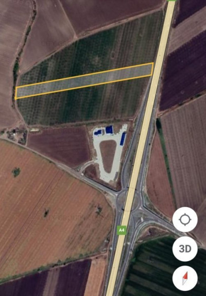 Constanta - autostrada A.4 - teren extravilan 11574 mp