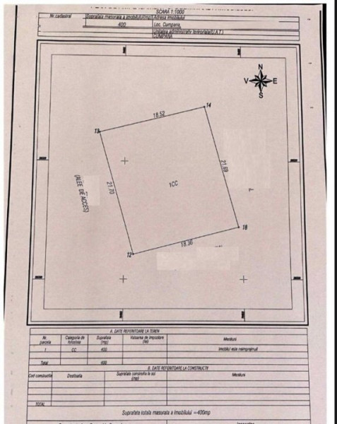 Constanta - Cumpana - zona Del Sole - teren intravilan 400mp
