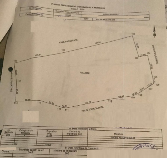 Tulcea - Valea Nucarilor - sat Iazurile - teren agricol 4,64ha