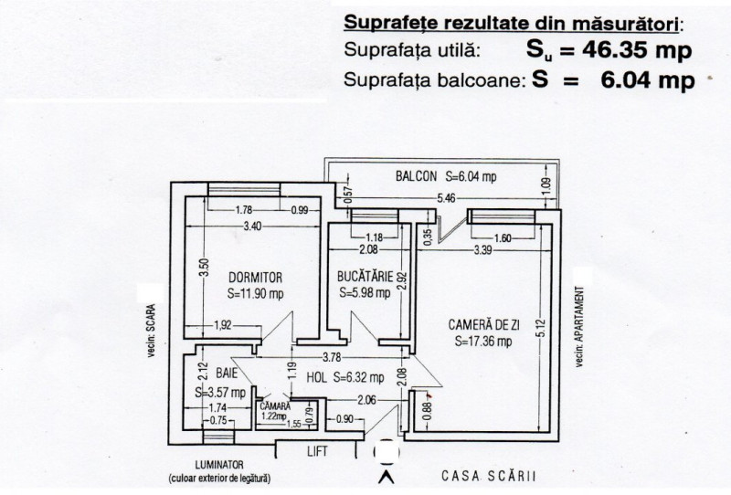 Constanta - Tomis Nord - Piata Tic - Tac - apartament 2 camere decomandate