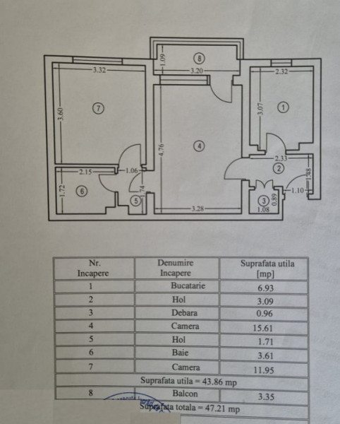 Tomis II - 2 camere semidecomandate,