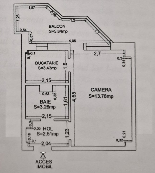 Tomis I - Spitalul Judetean - garsoniera decomandata