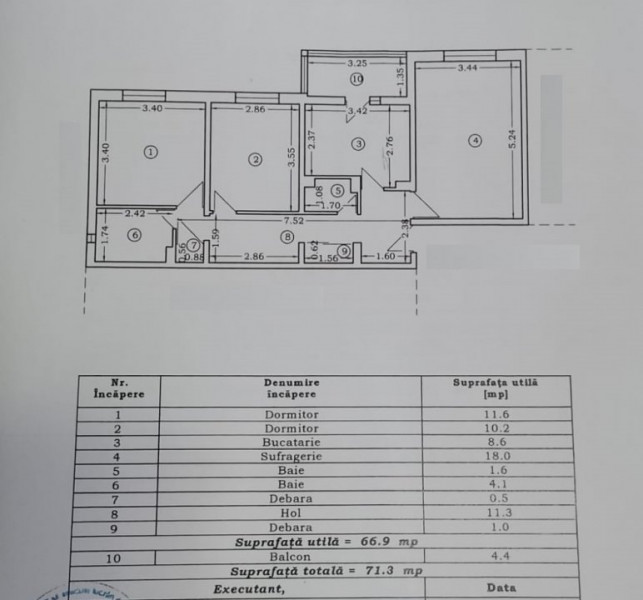 Tomis Nord - Boema - 3 camere decomandate
