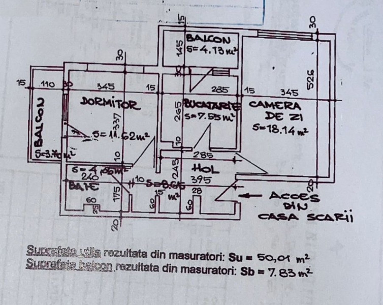 OCAZIE !!! Anda - 2 camere decomandate cu 2 balcoane