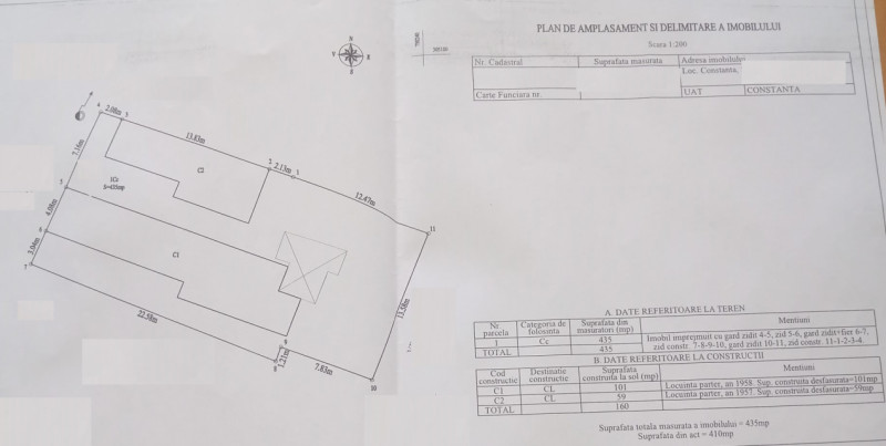 Constanta - Coiciu - teren intravilan 435mp